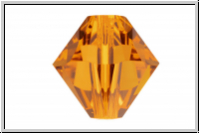 Swarovski� Bicone 5328, 4mm, 001COP - crystal, copper, 25 Stk.